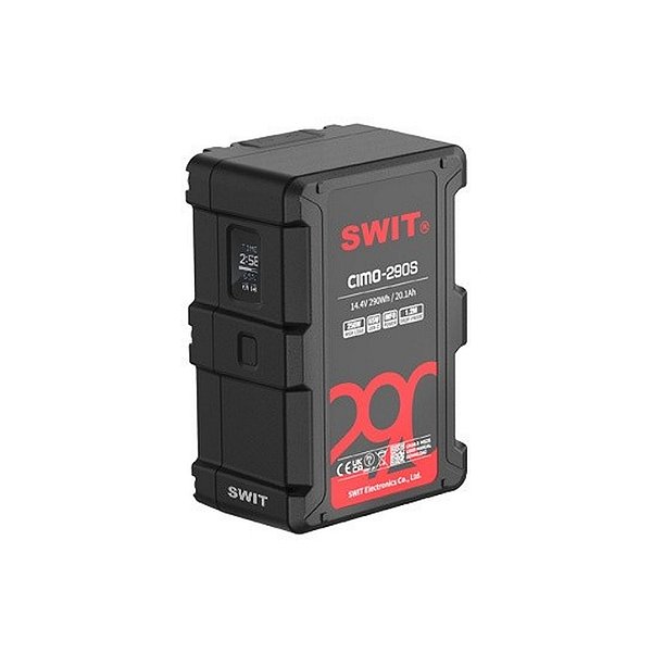 SWIT CIMO-290S Bateria V-Mount 290Wh com USB-C e Display OLED