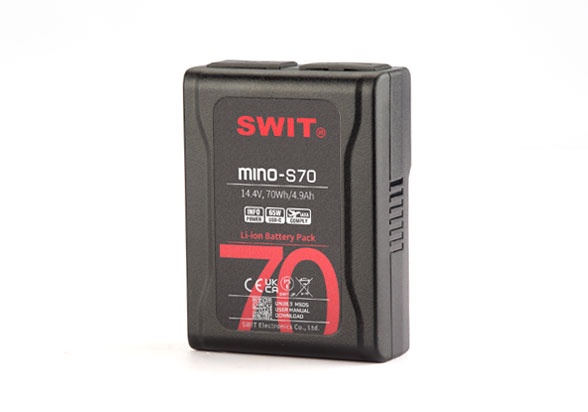 SWIT MINO-S70 Bateria V-Mount Compacta 70Wh com USB-C PD