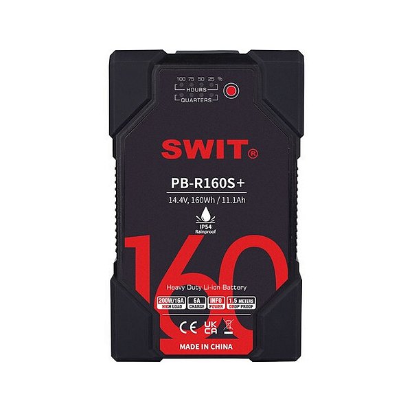 SWIT PB-R160S+ Bateria V-Mount 160Wh Heavy Duty para Cinema e Broadcast