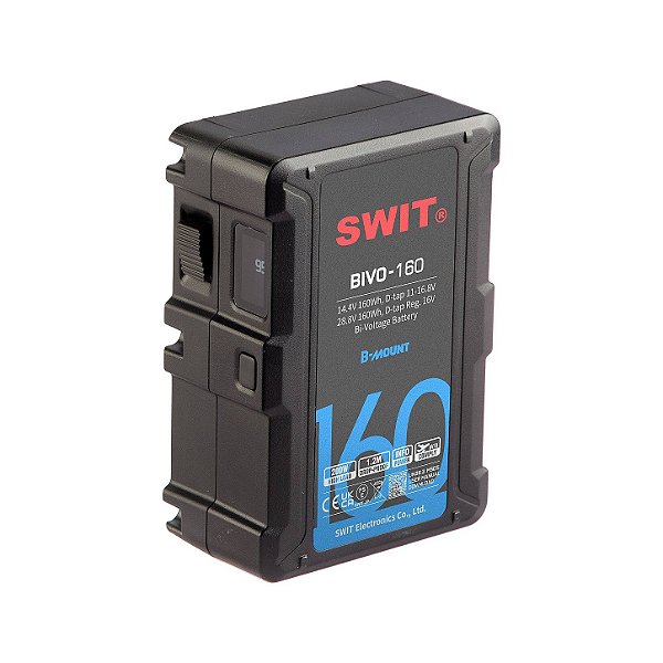 SWIT Bi-Volta 160 Bateria V-Mount Bivolt 160Wh 14,4V/28,8V