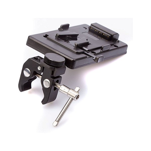 SWIT S-7200S Placa V-Mount com Braçadeira para Tubos e Tripés
