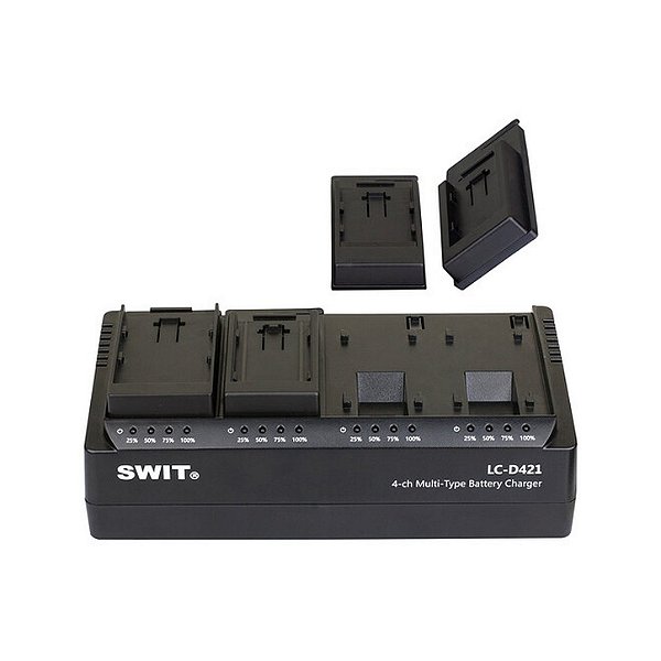 SWIT LC-D421F Carregador Simultâneo de 4 Canais para Baterias Sony NP-F