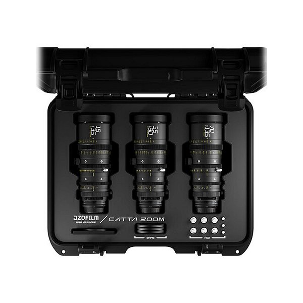 DZOFilm Catta FF 18-35mm, 35-80mm e 70-135mm T2.9 Kit de Lentes Cine Full Frame com Montagem Sony E