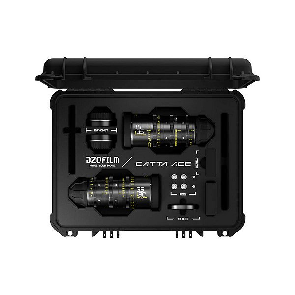 DZOFilm Catta FF 18-35mm e 35-80mm T2.9 Kit de Lentes Cine Full Frame com Montagem ARRI PL