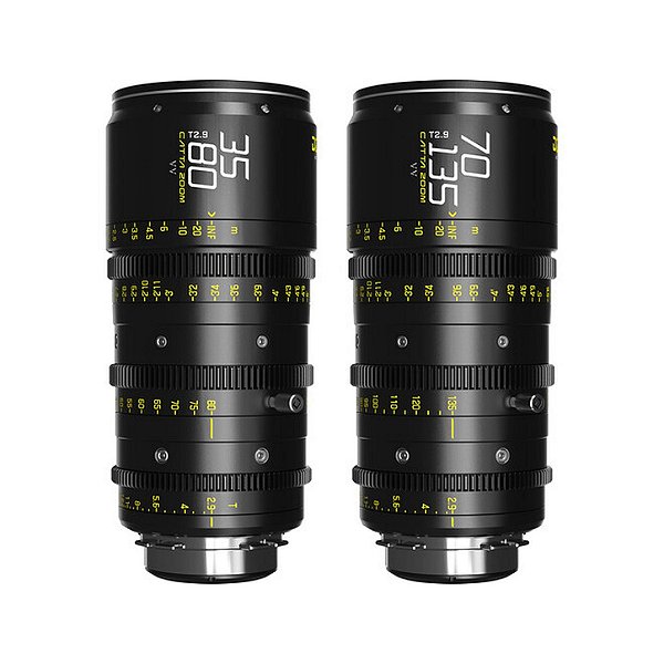 DZOFilm Catta Ace FF 35-80mm e 70-135mm T2.9 Kit de Lentes Cine Full Frame com Montagem ARRI PL