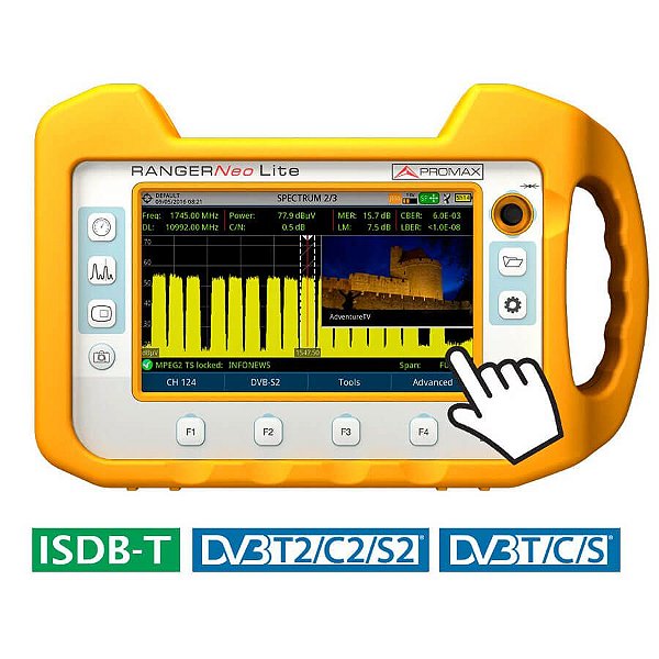 Promax RANGER Neo Lite Analisador Multifuncional de Sinal de TV e Espectro
