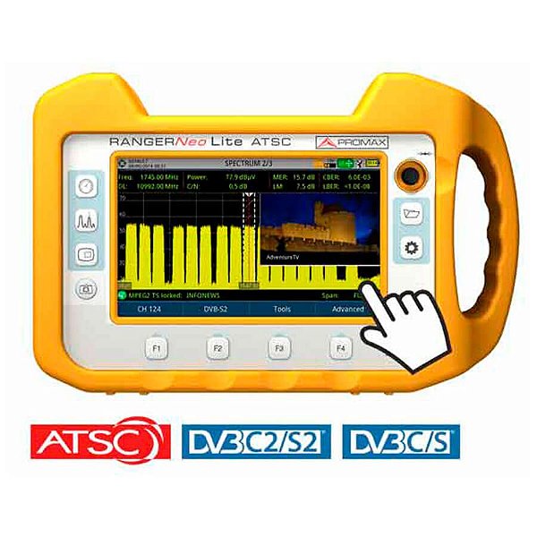 Promax RANGER Neo Lite ATSC Analisador Multifuncional de Sinal de TV e Espectro