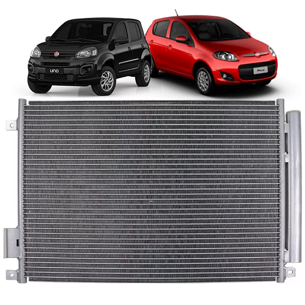 Condensador Fiat Grand Siena / Uno Vivace / Novo Palio Modelo Denso