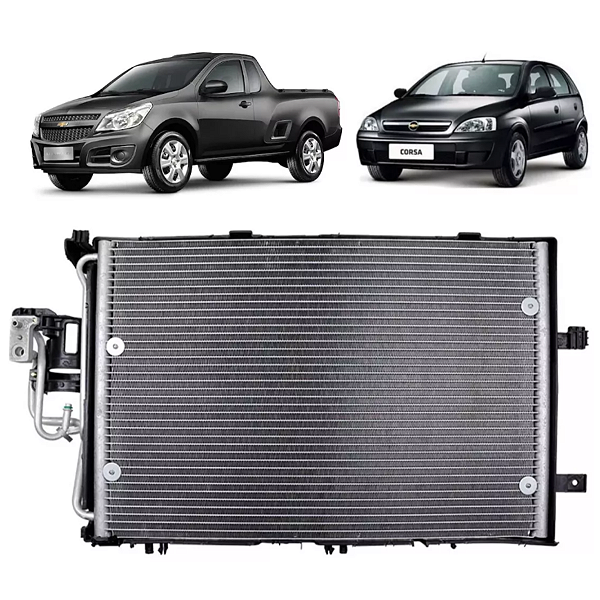 Condensador Ar Condicionado Chevrolet Corsa 1.4 / Montana 1.8 2003 >
