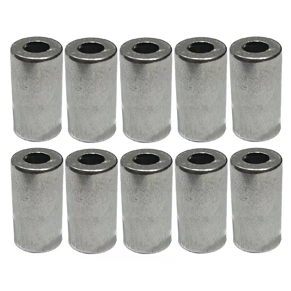 Caneca Clip 1/2 Mangueira Ar Alumínio Pct 10 Pçs - 10mm Reduzida