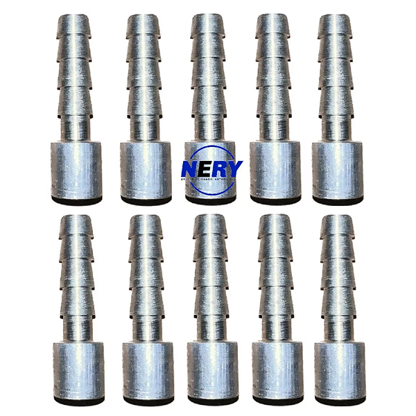 Conexão Salva Vida 06MM Alumínio Encaixe Interno Pct C/ 10