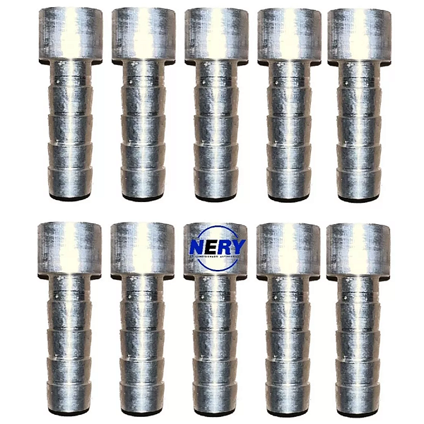 Conexão Salva Vida 08MM Alumínio Encaixe Interno Pct C/ 10