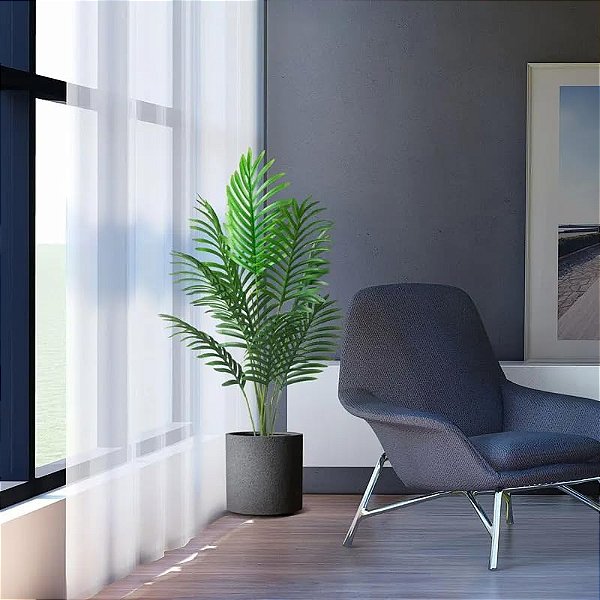 Planta Artificial Realista, Folhas de Palmeira, Plantas para Decoração de Casa, Escritório, Cozinha, Sala De Estar