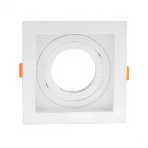 SPOT LUMANTI EMBUTIR QUADRADO BRANCO COM RECUO BRANCO MR11 GU10