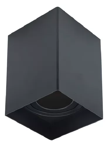 SPOT LUMANTI SOBREPOR QUADRADO PAR20 PRETO