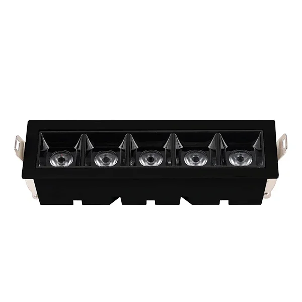 SPOT LUMINATTI DOT LIGHT CONCENTRADO EMBUTIR PRETO 10W 3000K 550 LUMENS