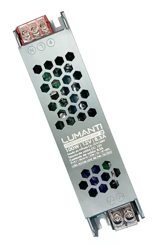 FONTE LUMANTI CHAVEADA SLIM 8.3A 12V 100W