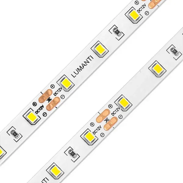 FITA LED LUMANTI C/ 60 LEDS SMD 5W/M 500 LUMENS 12V 6000K IP20 5 M