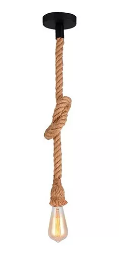 PENDENTE NITROLUX CORDA RETRÔ CARAMELO 1,5 M E-27