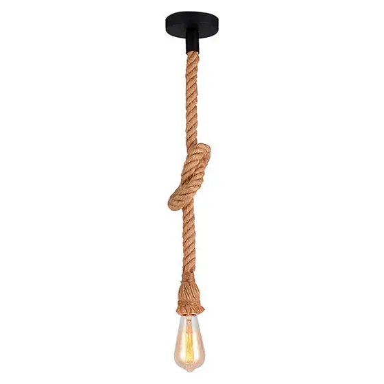 PENDENTE LUMANTI CORDA CARAMELO P/ 1 LÂMPADA 1,20 M E-27