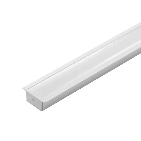 PERFIL DE ALUMÍNIO BLUMENAU EMBUTIR C/ ABA BRANCO 25X14X3000MM