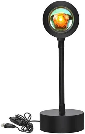 LUMINARIA MINI SUSTER PROJEOTION LAMP POR DO SOL USB ARCO IRIS