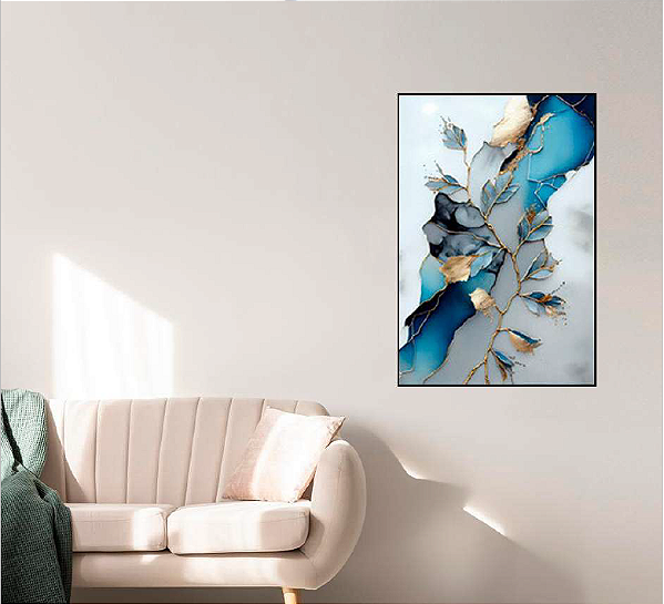 QUADRO DECORATIVO ABSTRATO 50X70CM SEM VIDRO