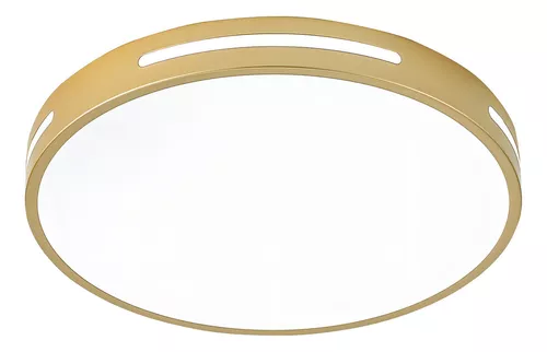 PLAFON NITROLUX SPR-001D REDONDO SOBREPOR DOURADO 25W MULTITEMPERATURAS