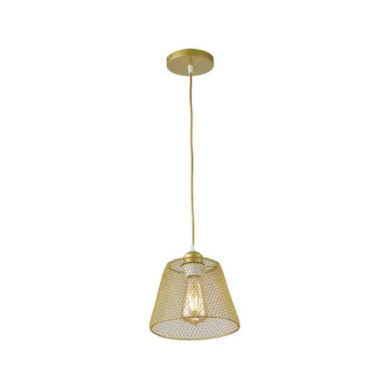 PENDENTE NORDECOR 2603 TEOL E27 DOURADO