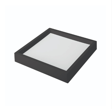 PAINEL GLIGHT BACKLIGHT LED RECUADO QUADRADO SOBREPOR 24W 3000K PRETO