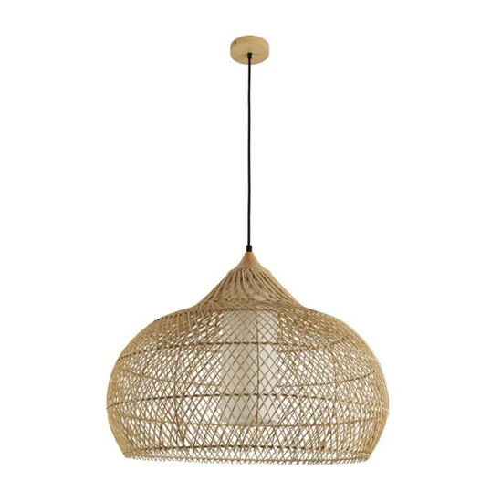 PENDENTE SKYLIGHT  SKY-4054 ÔTAKI 60X40CM RATTAN - 3 METROS DE CABO