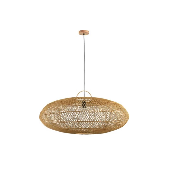 PENDENTE SKYLIGHT ÔTAKI Ø80CM RATTAN 4058G - 3 METROS DE CABO