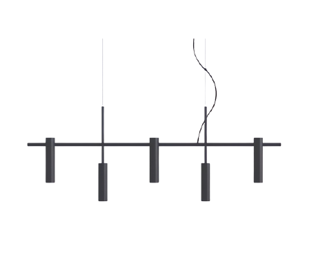 PENDENTE ELYSIUM 5MR11  120CM - MATERIAL 100% ALUMINIO
