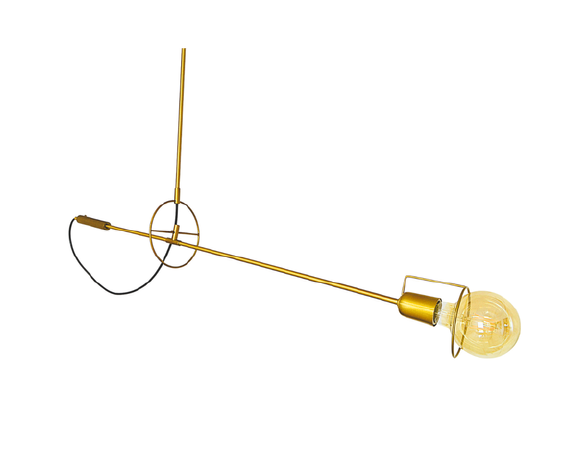 PENDENTE NERO DOURADO VARA COM PROTEÇÃO NO BOCAL 110CM