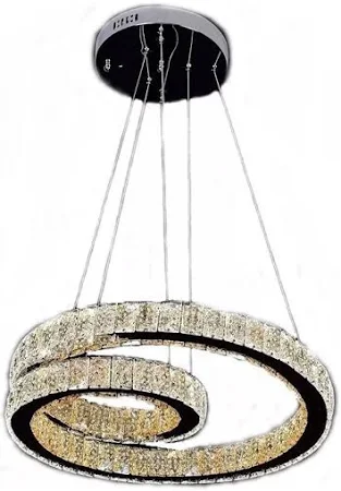 PENDENTE SINDORA DCD00107 1M D/CABO Φ50CM 72W MULTITEMPERATURAS 3400LM CONTROLE BIVOLT METAL CROMADO CRISTAL