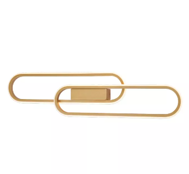ARANDELA SINDORA DCB03071 DE PAREDE LED 3000K 38W BIVOLT 15X60CM METAL E SILICONE DOURADO