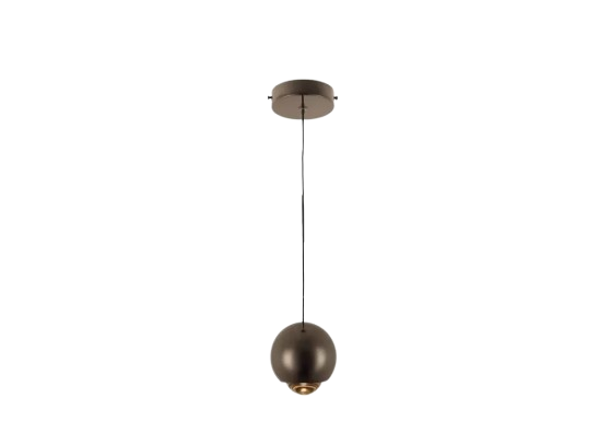 PENDENTE SINDORA DCD02148 LED 3000K 7W BIVOLT Ø10CM METAL E VIDRO PRETO