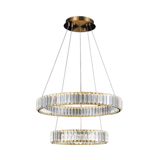 LUSTRE NITROLUX LTP-019 METAL E CRISTAL 600x400mm
