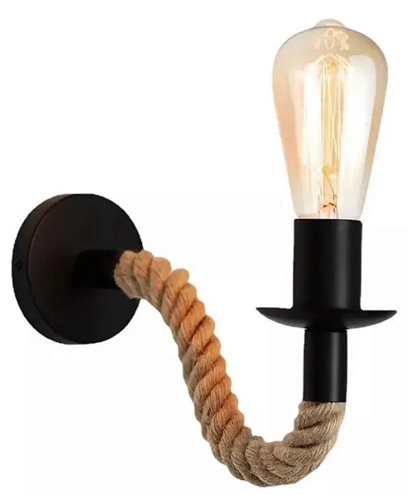 ARANDELA NITROLUX AC-01 CORDA C/PRETO 210x160MM E-27