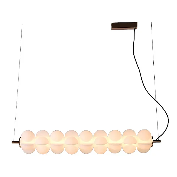 PENDENTE BELLA ML018 CLOUD BRANCO/ DOURADO 18X109X18CM 40W 3000K 2200LM