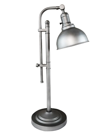 ABAJUR BELLA HR007C STUDIO PRATA 1X40W BOLINHA 65X38X20