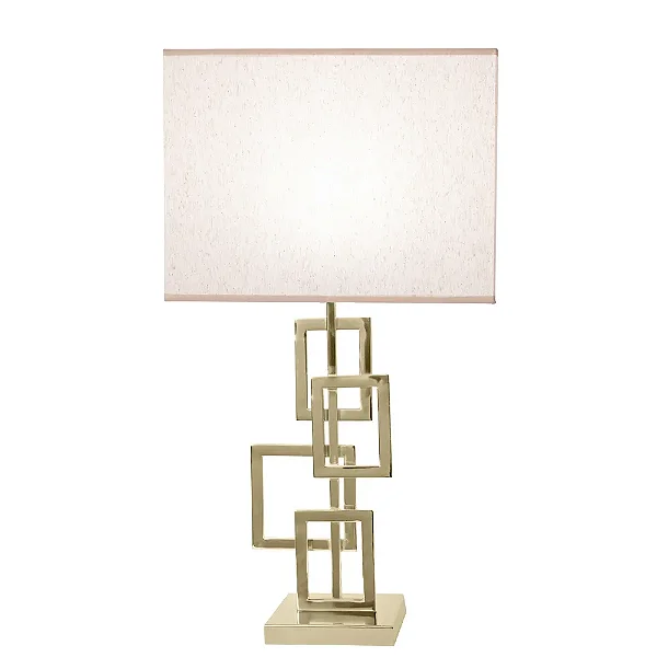 ABAJUR BELLA GL021G BALANCE DOURADO 19X16X48CM 1X40W E27 CUPÚLA EX2011BR