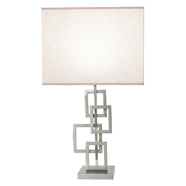 ABAJUR BELLA GL021N BALANCE NICKEL 19X16X48CM 1X40W E27 CUPULA EX2011BR