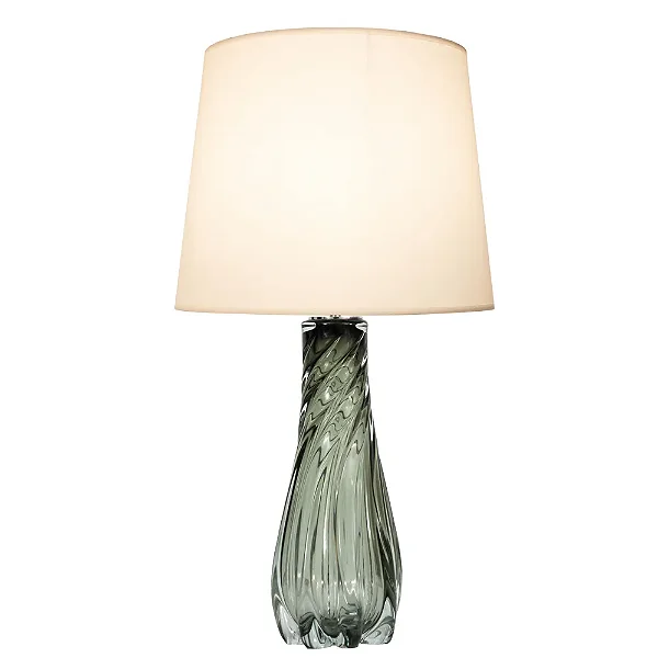 ABAJUR BELLA GL027S MURANO CROMADO 16X50CM 1X40W E27 CUPULA AL002W 37,5X50CM