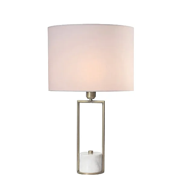 ABAJUR BELLA WR001 VENETO BRONZE E BRANCO 12.5X39.6CM 1XE27 40 CUPULA EX2011BR