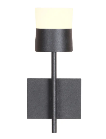 ARANDELA BELLA JUG1AR01PT008 JUGGLE PRETO/ BRANCO 7,3X8X18,4CM 6W 3000K