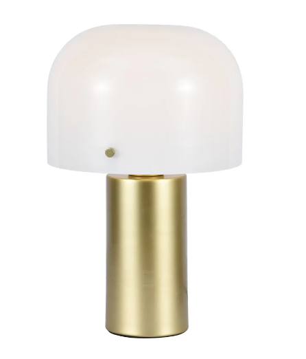 ABAJUR PIL1AB01DR024 PILZ DOURADO/ BRANCO 24X35,5CM 1XE-27