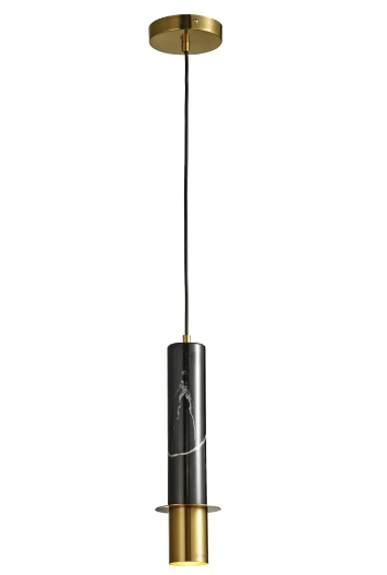 PENDENTE BELLA BC008B NORDIC DOURADO PRETO 10X30CM 1XG9 MAX 20W IP20