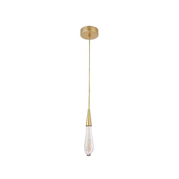 PENDENTE NORDECOR 2409 LED LEAH 3W 3000K DOURADO