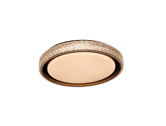 PLAFON NORDECOR 2665 LED RED. KENLE 50CM 36W MULTITEMPERATURA C/ CONTROLE MEMORIA DOURADO